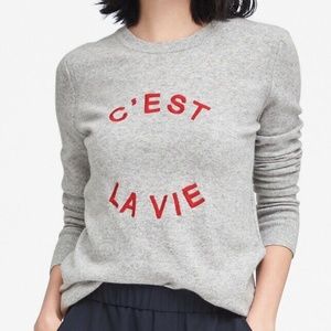 Banana Republic sweater with writing size XS